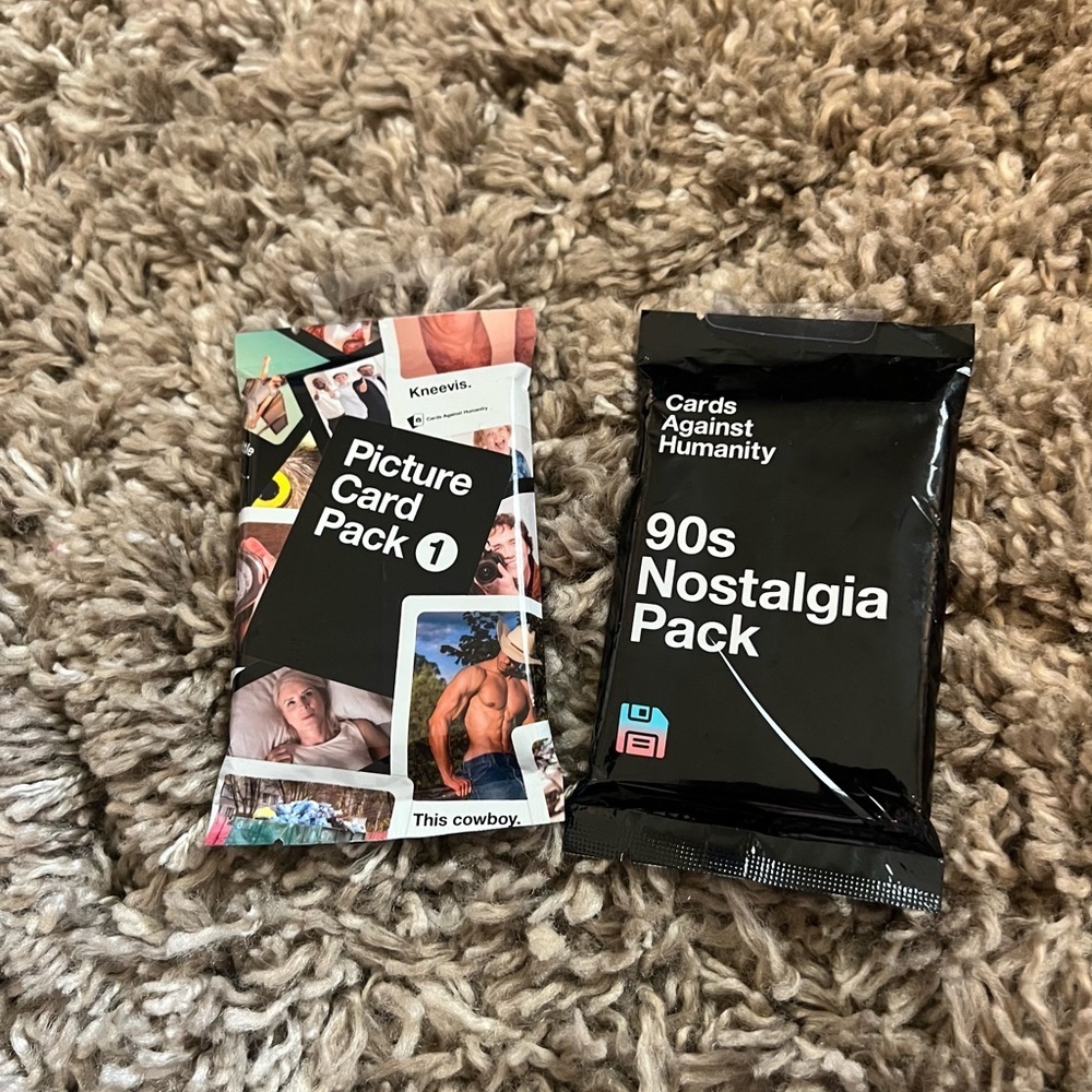 NWT Cards Against‎ Humanity set of 2 packs of picture cards